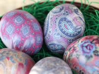 Our Best Bites Silk-Tie-Dyed Easter Eggs